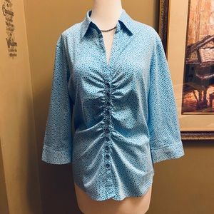 New York & Company Button Down Top Size XL